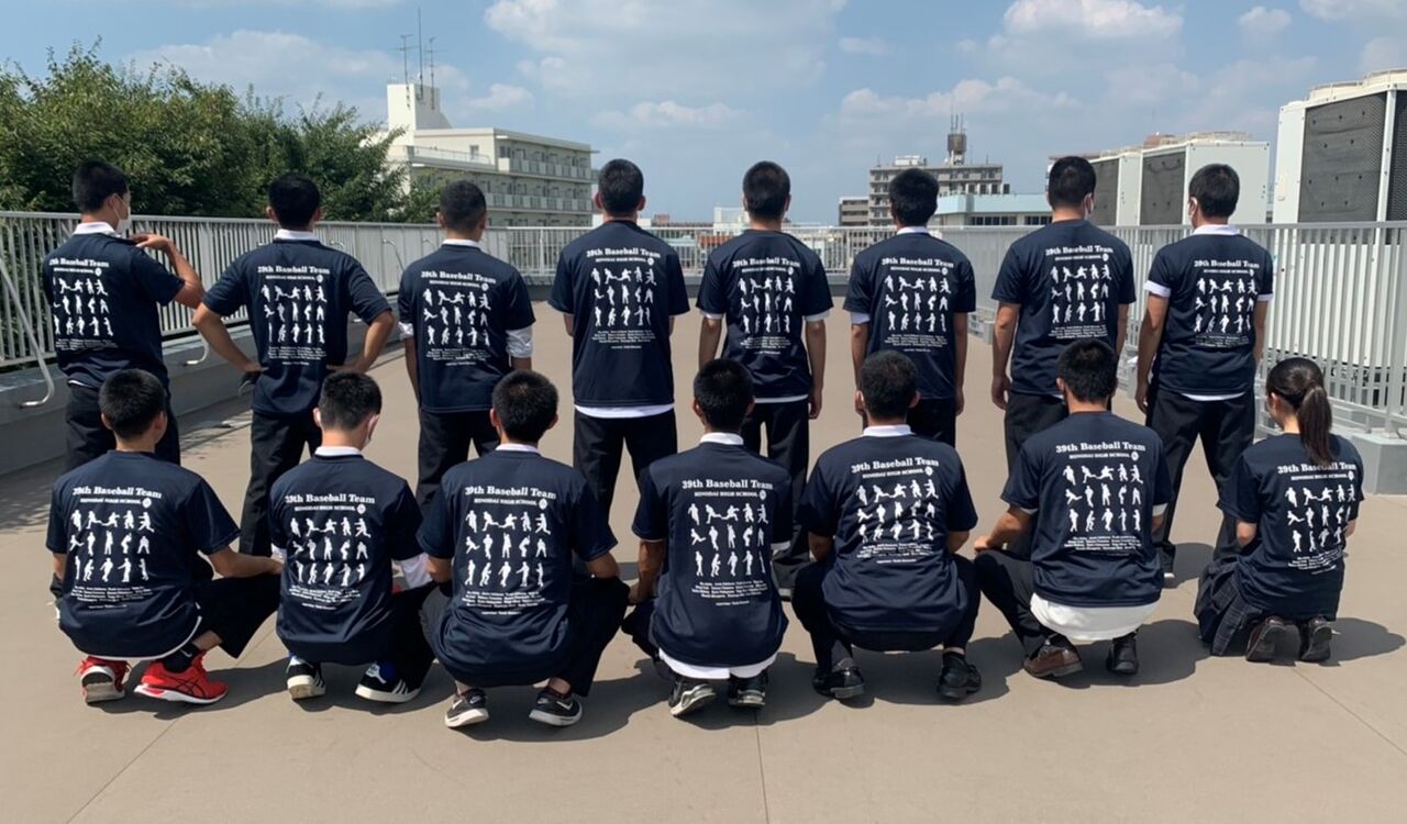 39期生 卒部記念tシャツ出来ました 日野台高校野球部応援ブログ