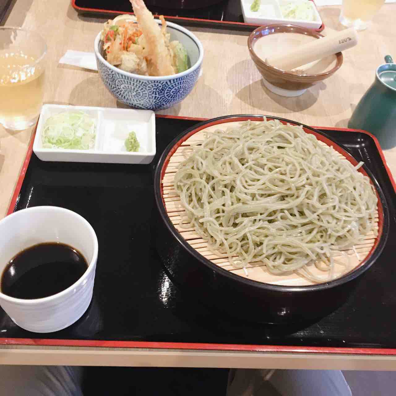 もりそば＆ミニ天丼＠三層究極のそば ひのき建設 雑文箱