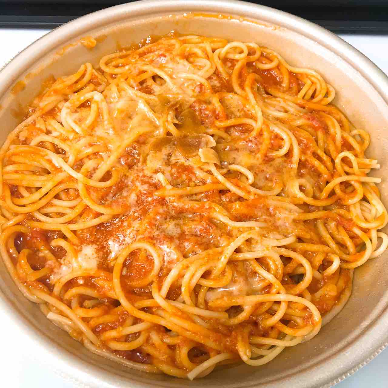 大盛トマトガーリックソースのパスタ セブンイレブン ひのき建設 雑文箱