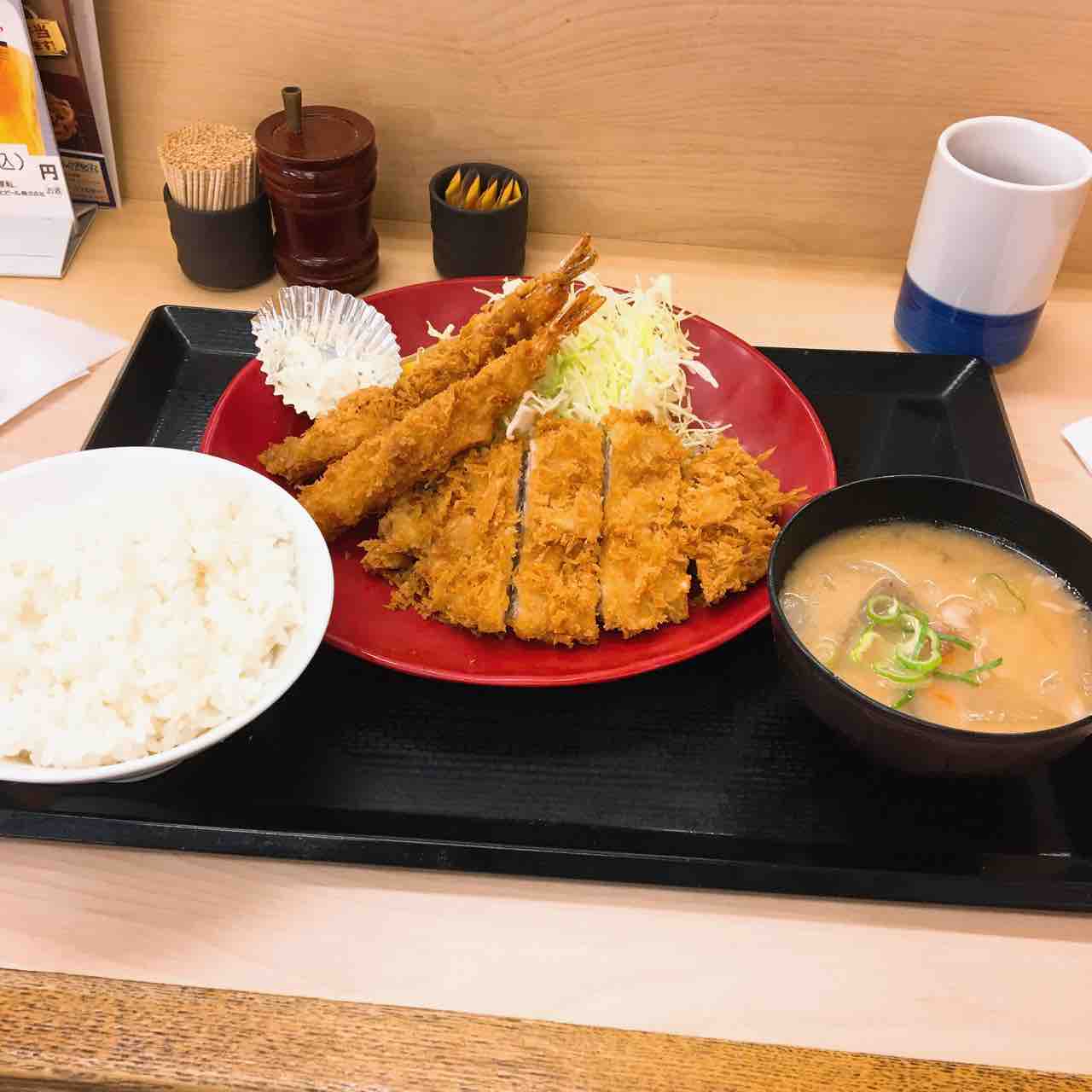 海老ロースカツ定食 かつや ひのき建設 雑文箱 海老ロースカツ定食 かつや ひのき建設 雑文箱