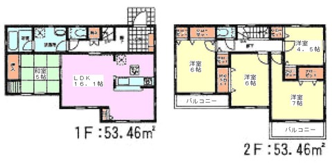 １号棟間取り