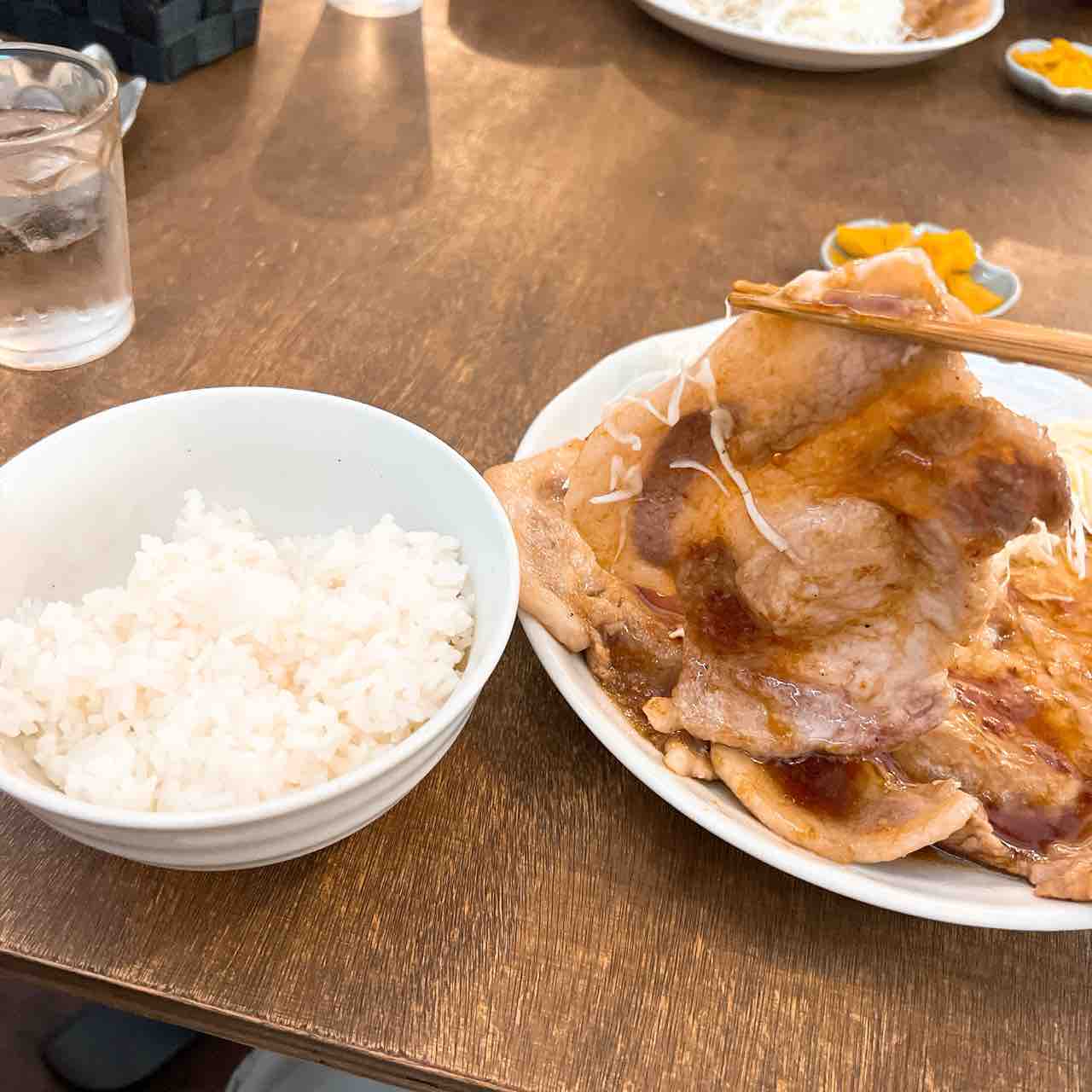 極上～生姜焼定食＠SnowChild : ひのき建設 雑文箱