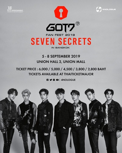 GOT7 FAN FEST 2019 ‘SEVEN SECRETS’ IN BANGKOK