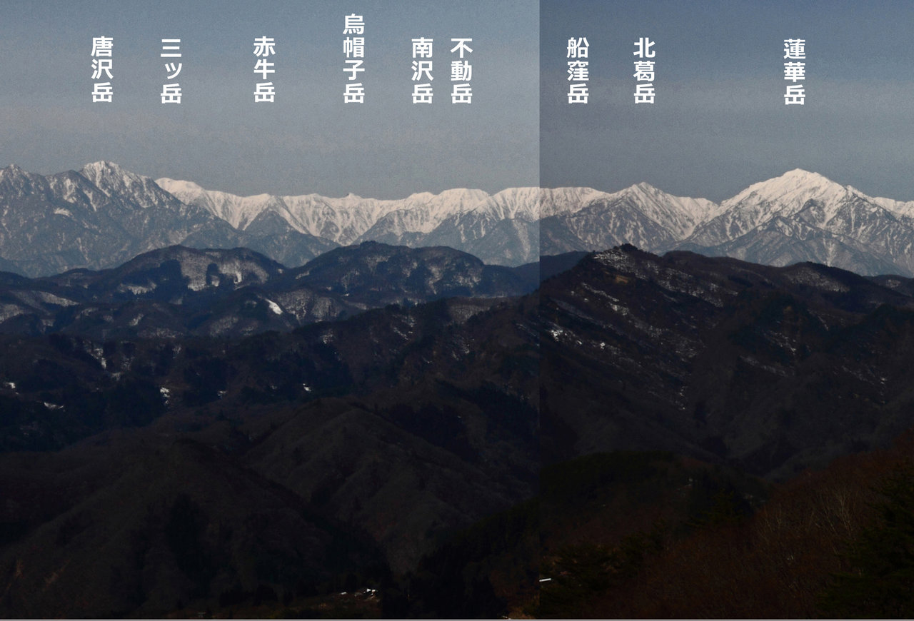 北アルプス銀嶺 大岡展望台 長野市 から 15 3 15 火の鳥草 発掘記 北アルプス銀嶺 大岡展望台 長野市 から 15 3 15 火の鳥草 発掘記