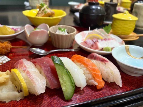 寿司！刺身！天ぷら！茶碗蒸し！贅沢ランチ「はしぐち御前」は、コスパ最強！！！