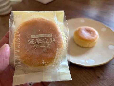 んー濃厚！濃厚！薩摩完熟ケーキのとってもチーズを食べたぞー！