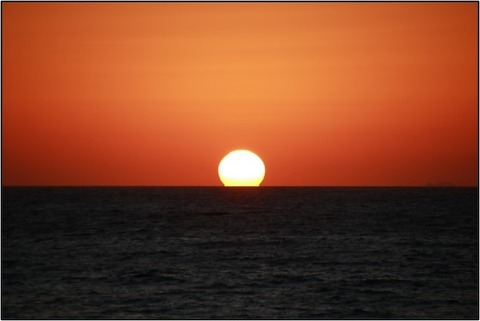 夕日