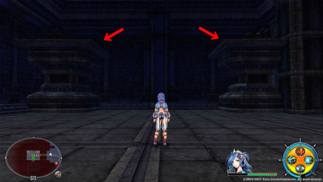 イース8 ルミナスを使わない 地下聖堂 封石の間 の東エリア攻略法 金魚 飛び出し注意