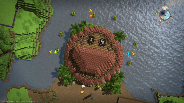 Dqb 好き勝手ビルダー パート29 レストランが完成したのでお披露目 フリービルド 金魚 飛び出し注意