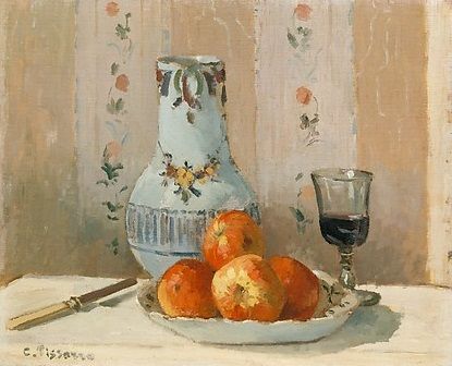 STILL LIFE WITH APPLES AND PITCHER 1872 ピサロ　メト美