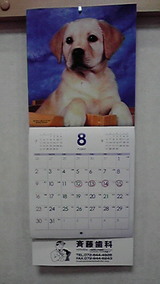 斉藤歯科のカレンダー 2009−8