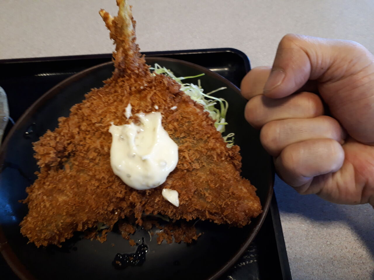 旭屋食堂さんの黒鯛の刺身と ジャンボ鯵フライ 年海鮮 その46 関東b級グルメドライブ ちょに らいでん がメタボで帰還 旭屋食堂さんの黒鯛の刺身と ジャンボ鯵フライ 年海鮮 その46 関東b級グルメドライブ ちょに らいでん がメタボで帰還