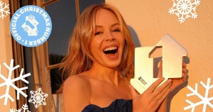 Kylie Minogue lands