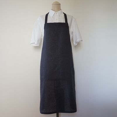メンズシンプルエプロン(チャコールグレイ) (1)