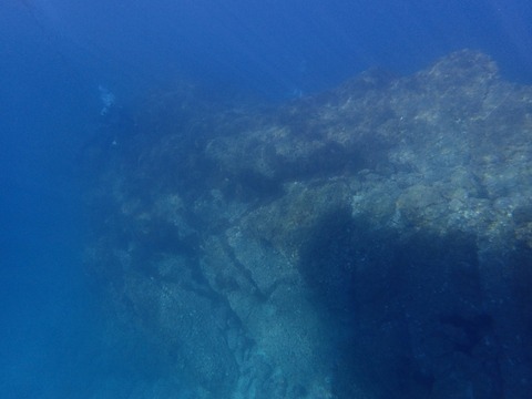 水面から撮影今日の淡島 (2)