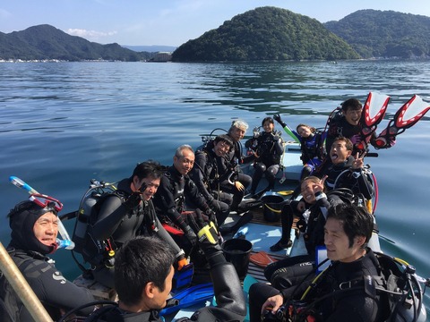 淡島ボートダイブへGO