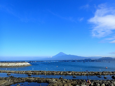 富士山くっきり@平沢ビーチ