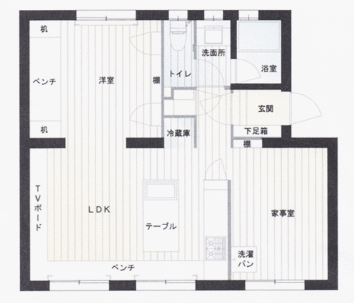 茄子作住宅間取り