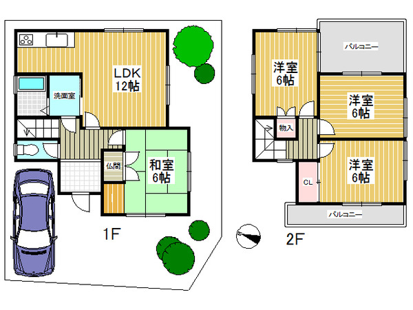 釈尊寺町間取り図