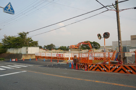 枚方茨木線歩道設置工事130815-06