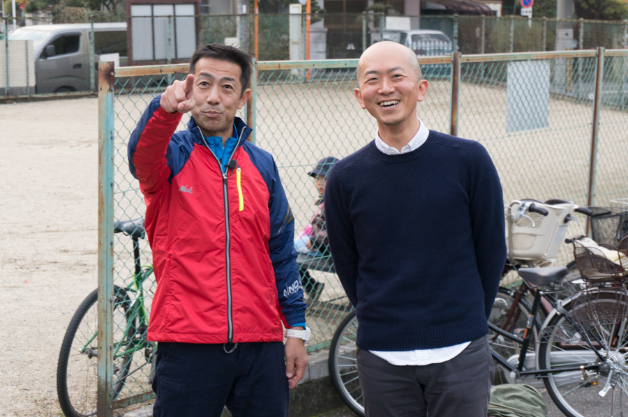 森脇健児と高陵小学校前の坂道をダッシュしてきた ひらかた坂道ランキング第5回 枚方つーしん