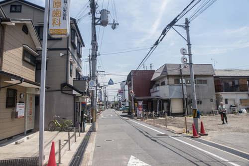 星丘の「モリタ屋」があった更地で工事が始まってる
