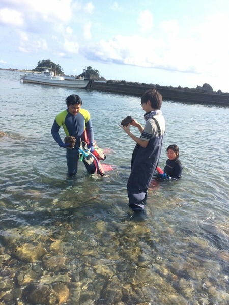 串本にてシュノーケリング