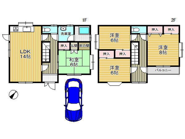 山之上西町間取り図