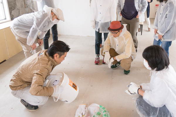 ひらばDIY漆喰塗り体験-15