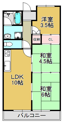 シャンティー枚方香里橋間取り図