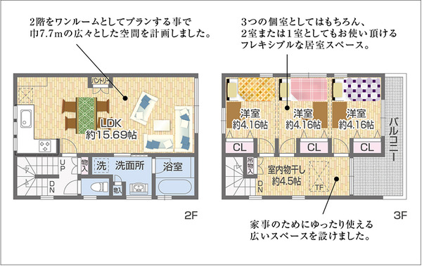 川原町間取り2号地a