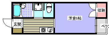 宮之阪ハイツ参番館 ACタイプ