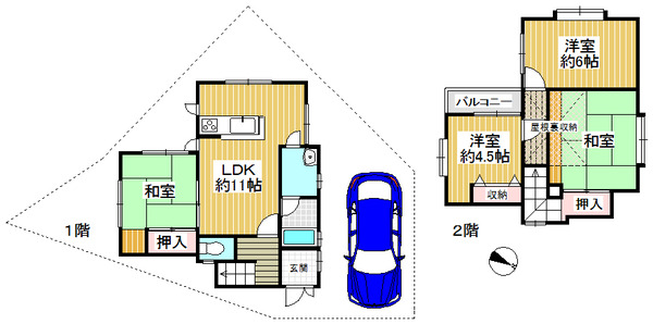 長尾台4丁目間取り図
