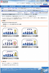 くらわんこナンバープレートa