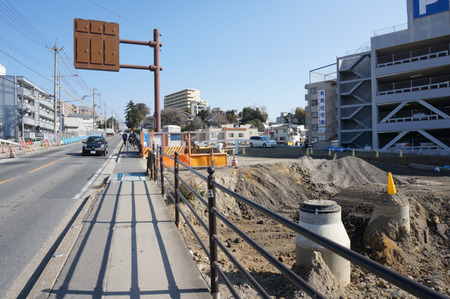 禁野の道路140129-3