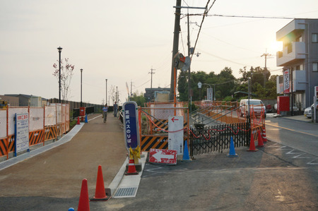 枚方茨木線歩道設置工事130815-13