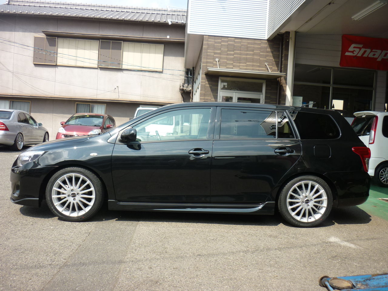 Vze141 カローラフィルダーに17インチ装着 タナベ車高調 平山タイヤサービス 店長の独り言