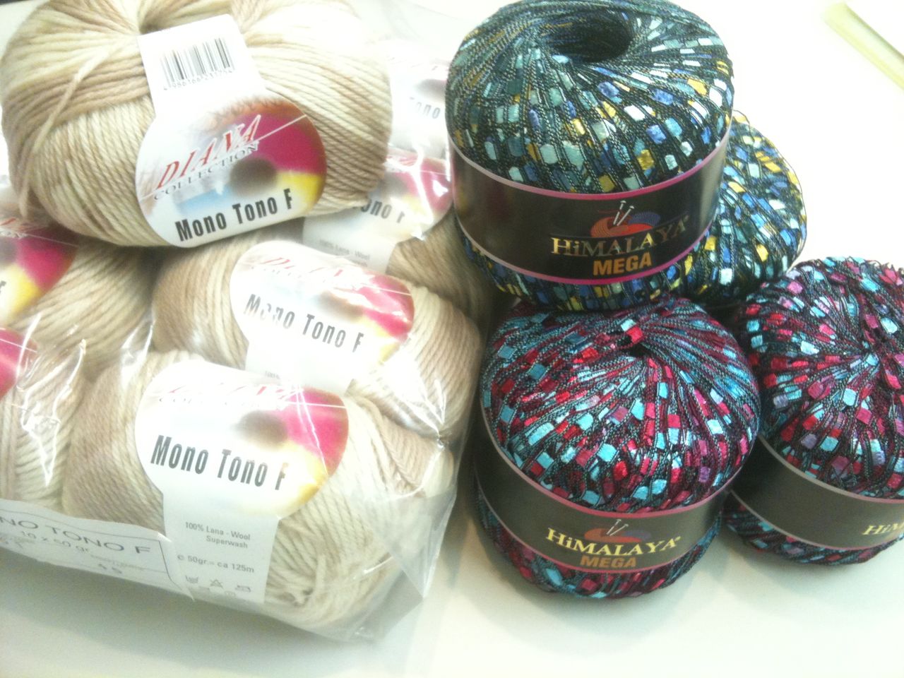 冬糸買っちゃいました モノトーノf メガ あみねこblog