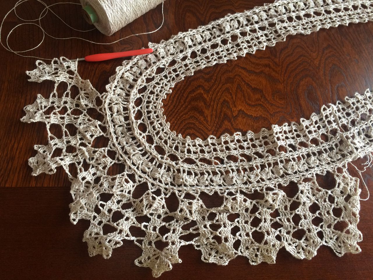 Ravellenic Games 16 毛糸だまno 166 から ブリューゲルレースのプルオーバー 途中経過２ あみねこblog