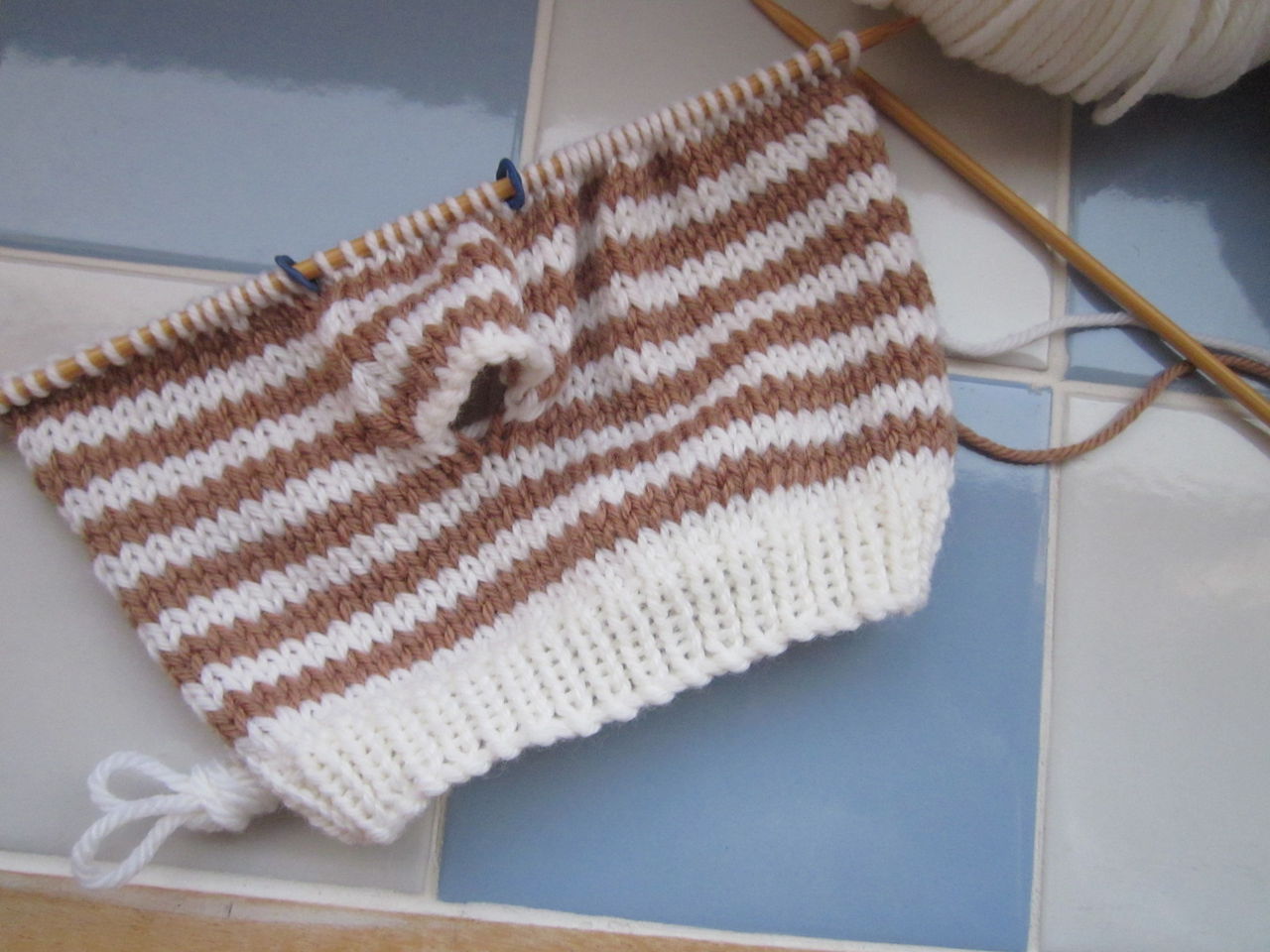 指無し手袋 Striped Mitts を編みました あみねこblog