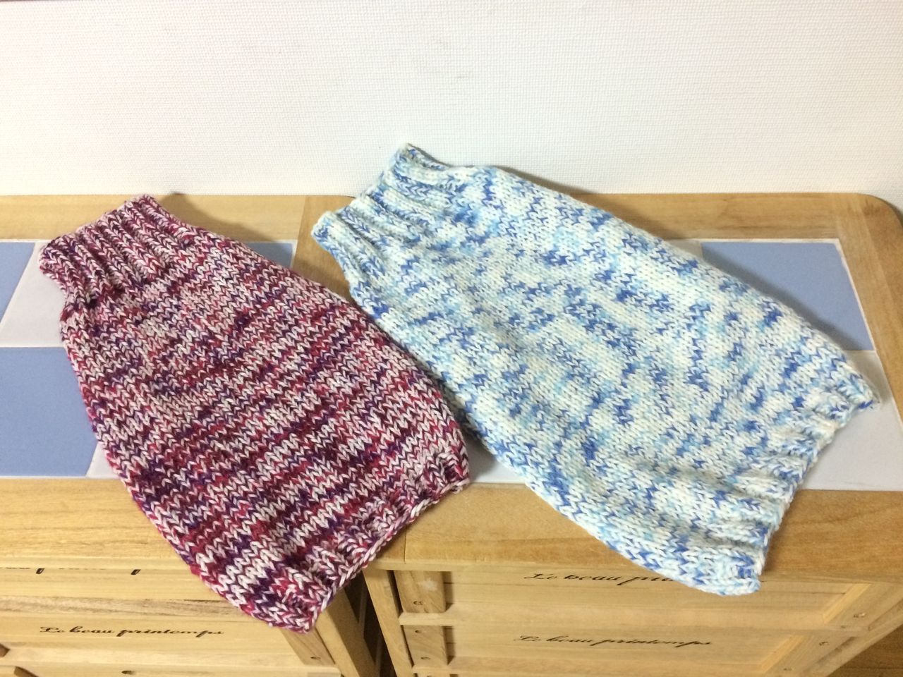 わんこセーターを編みました。 : あみねこBlog