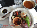 角煮と五穀米カレー!