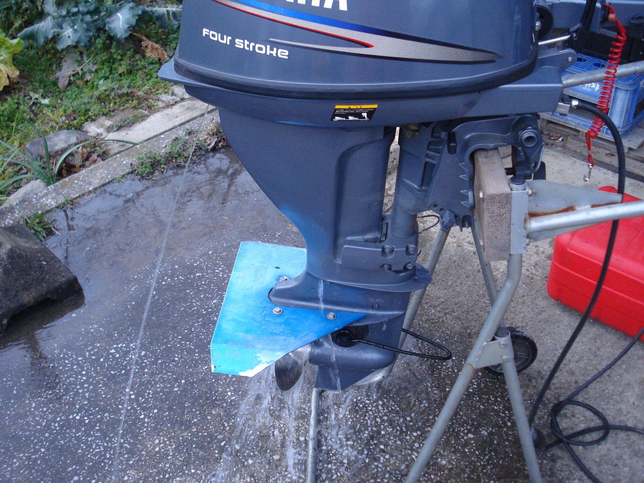 船外機オイル交換 ２台目 ヤマセミ カワセミ 野鳥