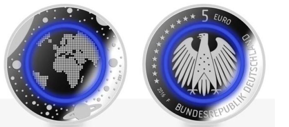 ドイツ ポリマーリングで偽造防止 5ユーロ記念硬貨 16 4 14から交換開始 Hiro田のblog