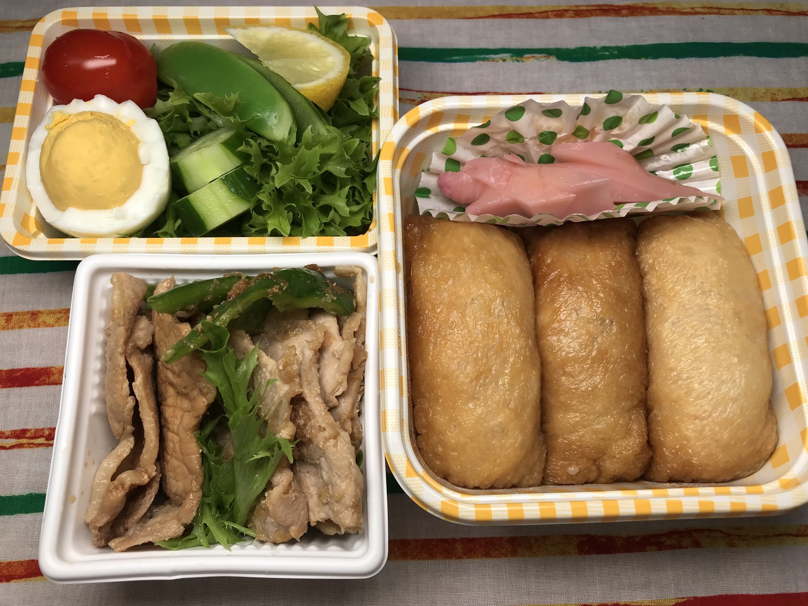 いなり寿司弁当 夫が作るお弁当