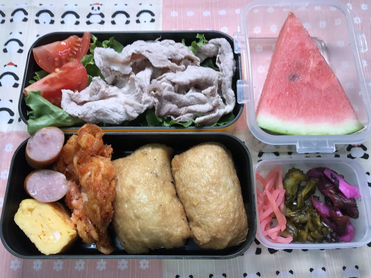 いなり寿司弁当 夫が作るお弁当