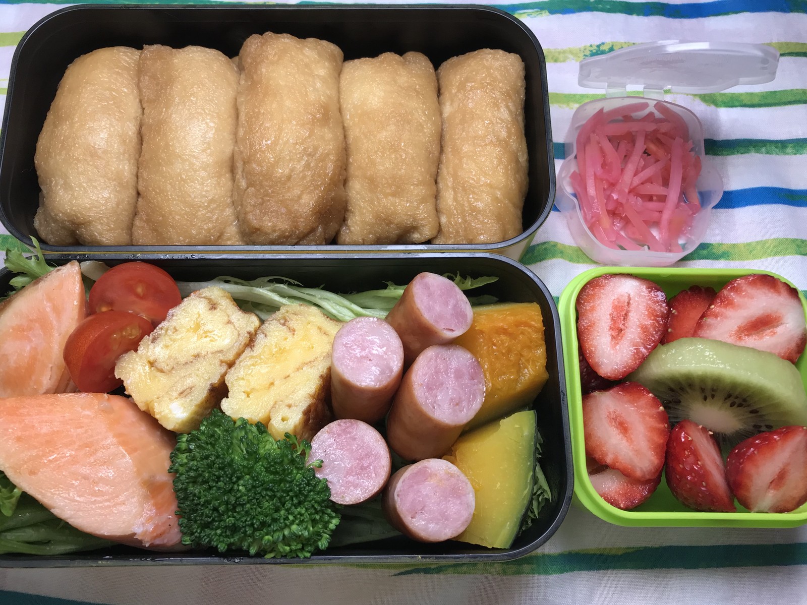 いなり寿司弁当 夫が作るお弁当