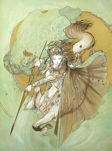 天野喜孝 絵画 騎神来たりぬ DX リトグラフ 少ない ファイナル
