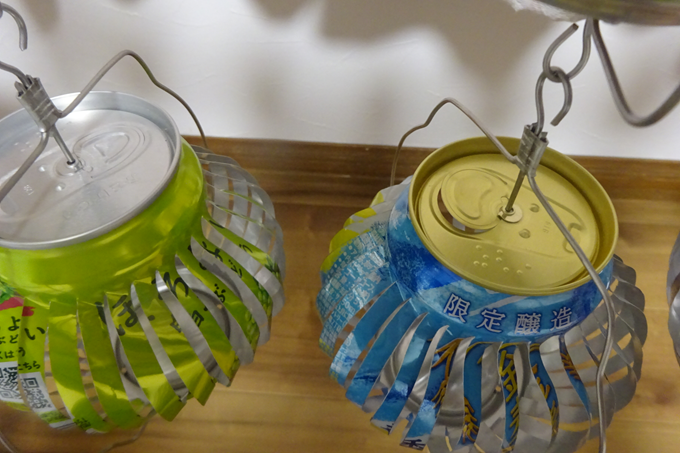 【くるくる回る】【超美品】アルミ缶風車10個 微風で回る超美品アルミ缶風車15個 微風で回る超美