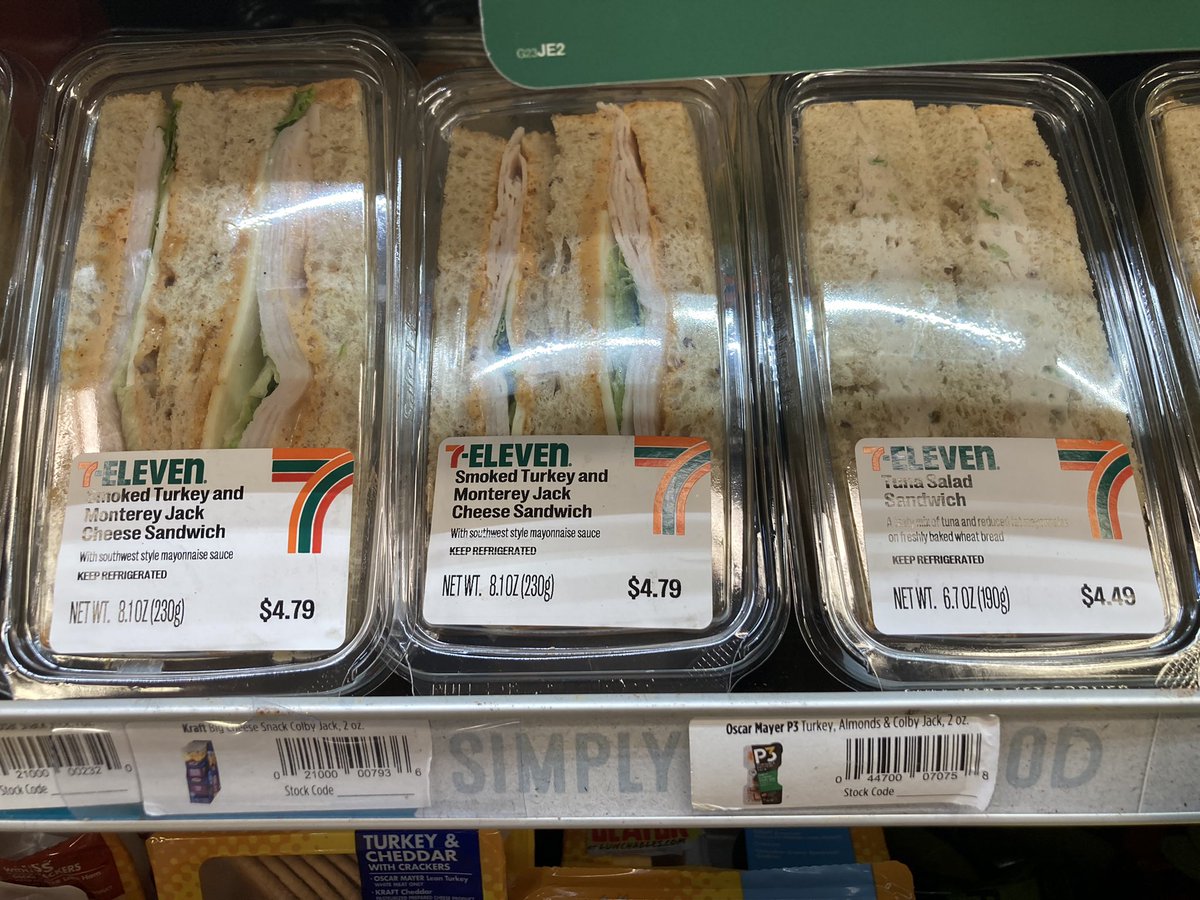 画像あり アメリカのセブンイレブンさん このサンドイッチが２切れ６００円 インフレヤバい グルメニュース